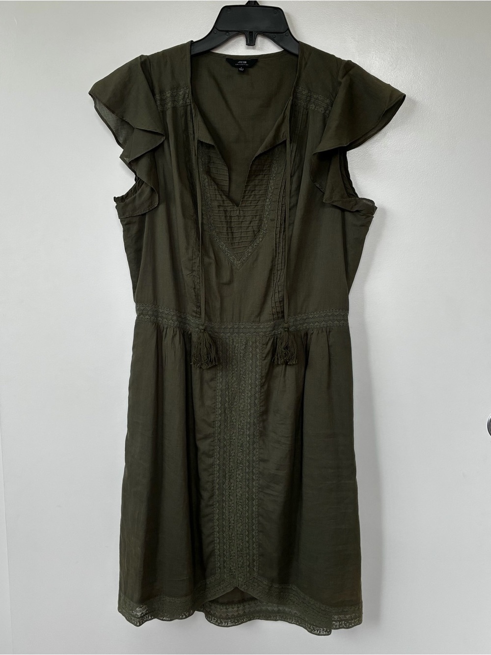 Joe's Jeans Olive Green Tassel Midi Dress